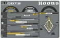ARRMA AR550084 DBoots Hoons 53/107 Silver Belted Tires on 5 Spoke Wheels 1 Pair