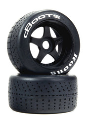 ARRMA AR550084 DBoots Hoons 53/107 Silver Belted Tires on 5 Spoke Wheels 1 Pair