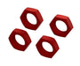 ARRMA ARA310929 24mm Red Aluminum Wheel Nuts 4 Pack