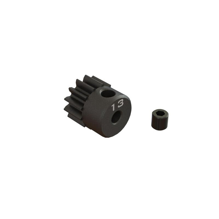 ARRMA ARA311075 13T 0.8Mod 1/8th Bore CNC Steel Pinion Gear
