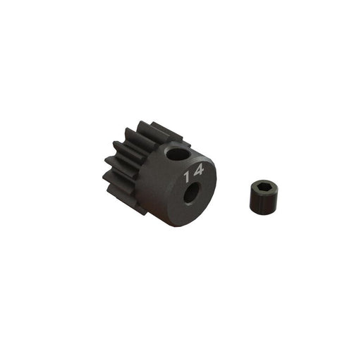ARRMA ARA311076 14T 0.8Mod 1/8th Bore CNC Steel Pinion Gear