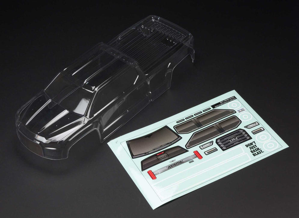 ARRMA ARA402284 BIG ROCK CREW CAB 4x4 Clear Body with Decals