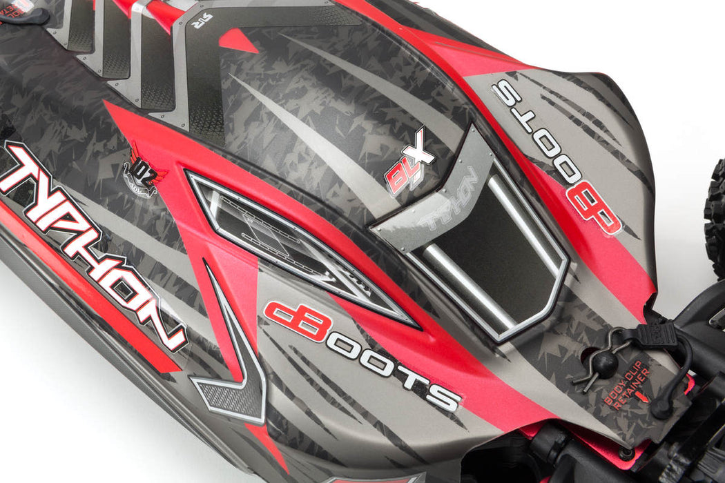 ARRMA ARA406120 Black and Red Painted Body Typhon 6S