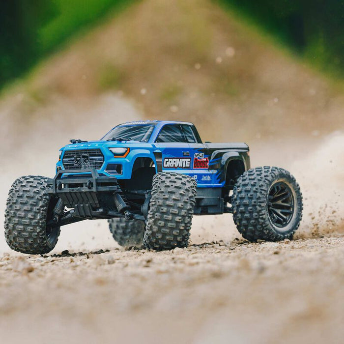 ARRMA ARA4102V4T2 GRANITE BOOST 4X2 Mega 1/10 RTR 2WD Monster Truck Blue