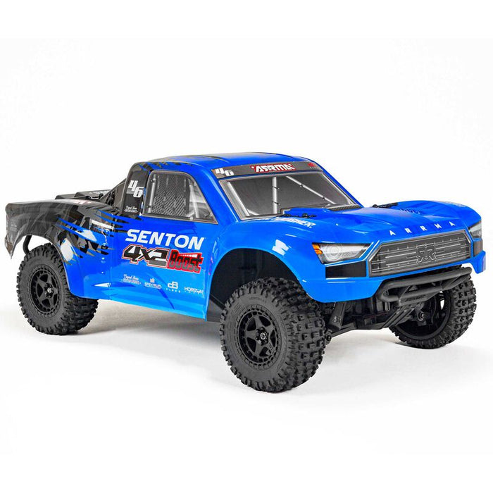ARRMA ARA4103SV4T2 SENTON BOOST 4X2 Mega 1/10 RTR 2WD Short Course Truck Blue- Charger/Battery