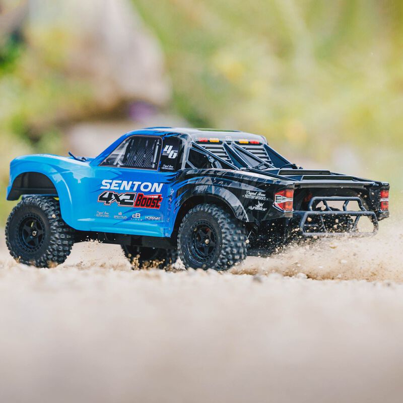 ARRMA ARA4103V4T2 SENTON BOOST 4X2 Mega 1/10 RTR 2WD Short Course Truck Blue