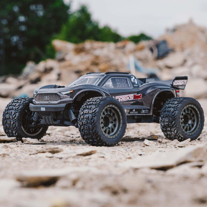 ARRMA ARA4105SV4T2 VORTEKS BOOST 4X2 Mega 1/10 RTR 2WD Stadium Truck Gun Metal - Charger/Battery