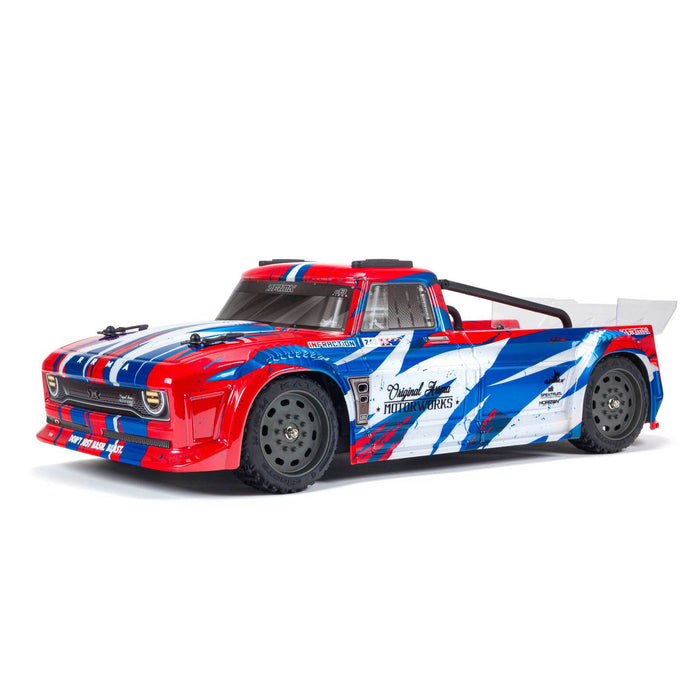ARRMA ARA4215V3T1 1/8 Infraction 4x4 All Road Mega Resto-Mod Truck Red/White/Blue