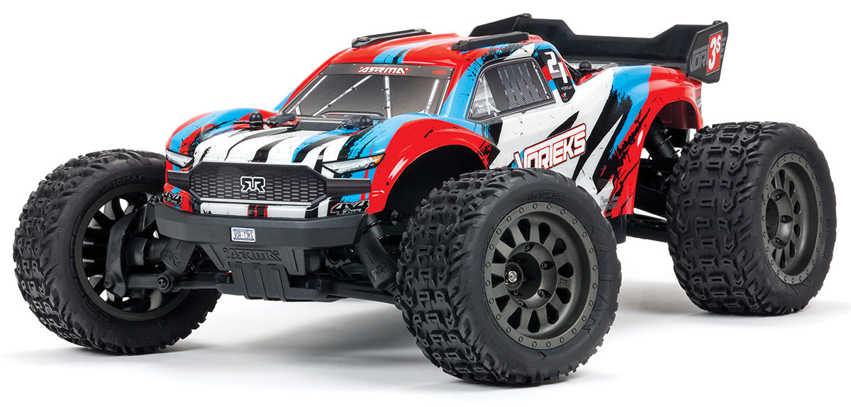 ARRMA ARA4305V3T1 1/10 Vorteks 4x4 3S BLX Monster Truck Red