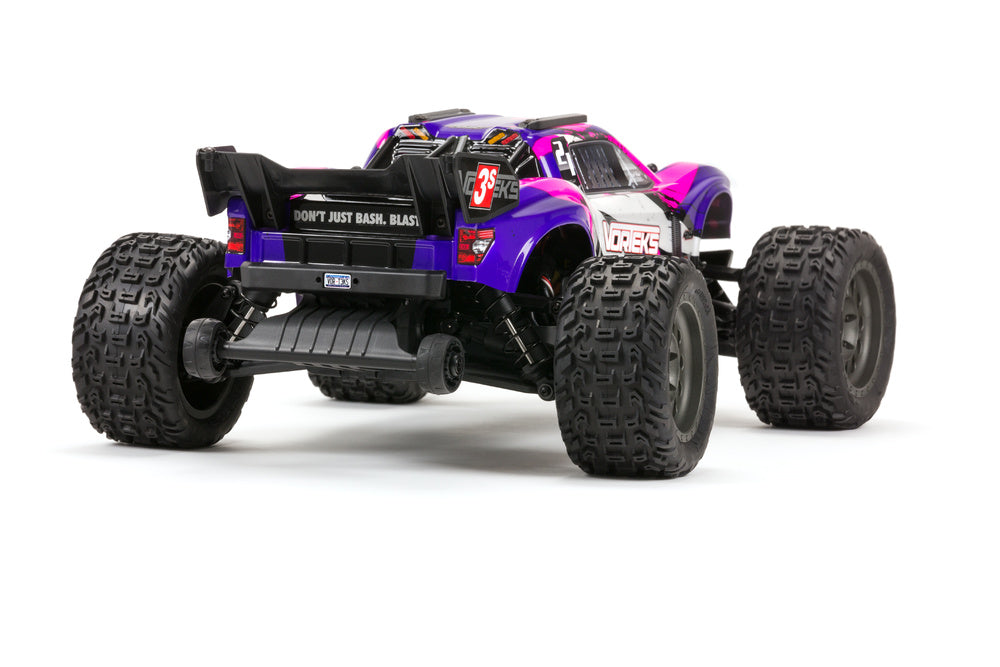 ARRMA ARA4305V3T2 1/10 Vorteks 4x4 3S BLX Monster Truck Purple