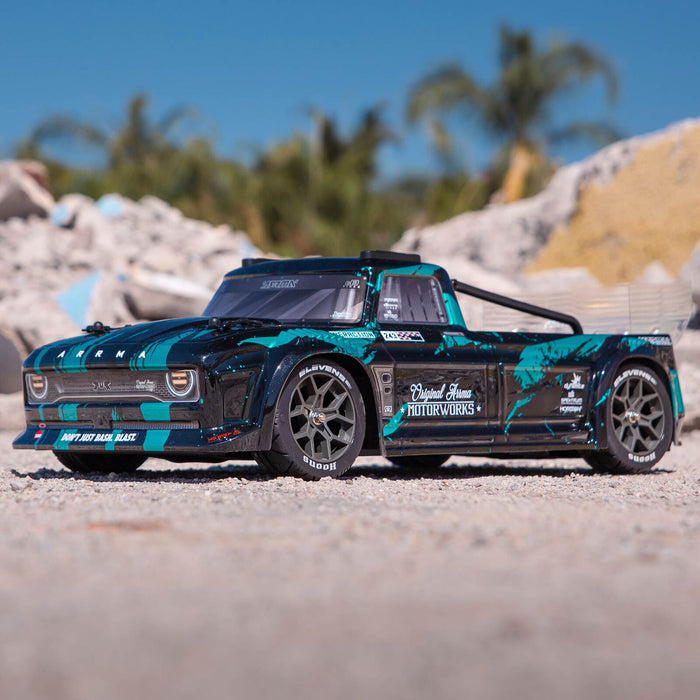 ARRMA ARA4315V3T2 1/8 Infraction 4x4 3S BLX Resto-Mod Truck Black / Teal