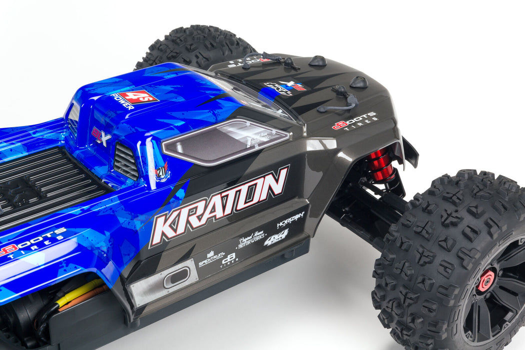 ARRMA ARA4408V2T2 1/10 KRATON4x4 4S BLX Brushless Speed Monster Truck Black/Blue
