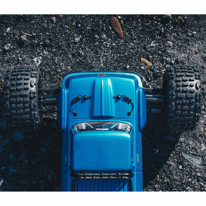 ARRMA ARA4410V2T2 1/10 OUTCAST 4x4 4S BLX Brushless Stunt Truck - Blue