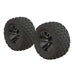 ARRMA ARA550086 DBoots Fortress MT Tires Mounted on Black 14mm Hex Wheels (1 Pair)