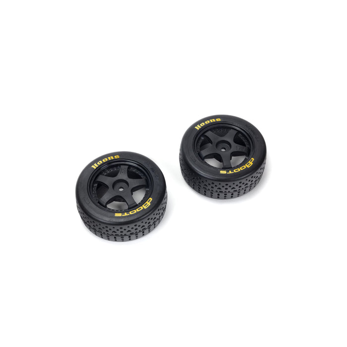 ARRMA ARA550094 dBoots Hoons 35/085 2.4" (Gold Compound) Tires on Black 5 Spoke Wheels 1 Pair