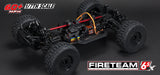 ARRMA ARA7618T1 FIRETEAM 6S 4WD BLX 1/7 Speed Assault RTR Black