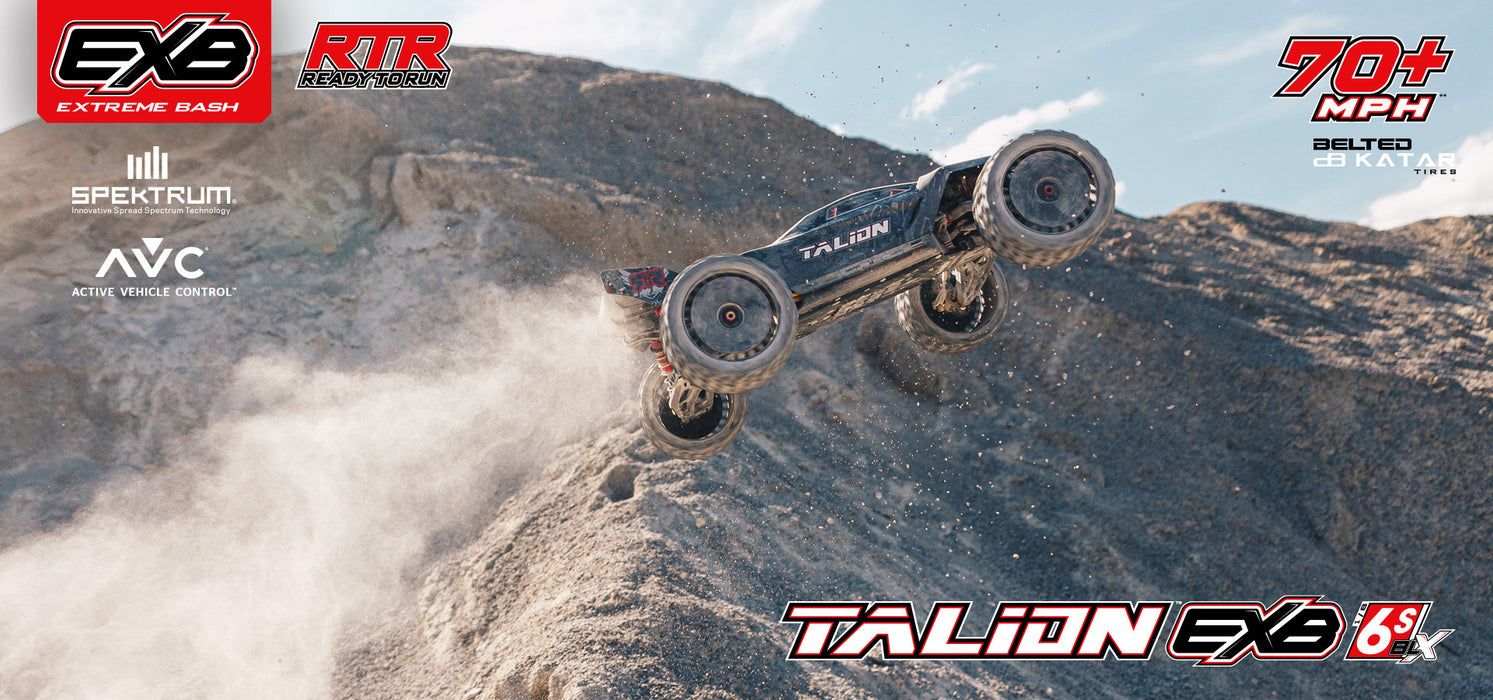 ARRMA ARA8707 1/8 RTR EXB TALION 6S Extreme Bash Truggy
