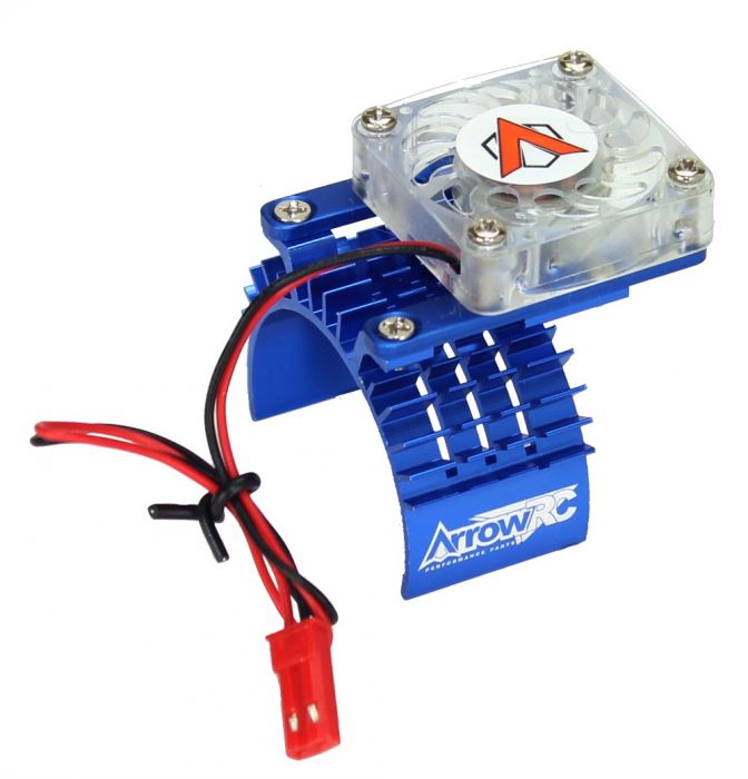 Arrow RC (Powerhobby) ARC1004 Blue Fan and Motor Heatsink Slash Stampede Rustler and other 540 Motor