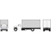 Athearn 10058 HO Scale Ford F-850 Box Truck - White