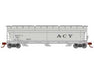 Athearn 12940 N Scale ACF 4600 3 Bay Covered Hopper AC&Y 467