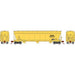 Athearn 12943 N Scale ACF 4600 3 Bay Covered Hopper Vermont Railway VTR 6008