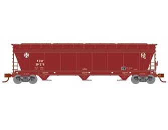 Athearn 12944 N Scale ACF 4600 3 Bay Covered Hopper Santa Fe ATSF 314275