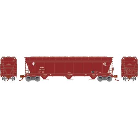 Athearn 12945 N Scale ACF 4600 3 Bay Covered Hopper Santa Fe ATSF 314337