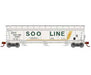 Athearn 12950 N Scale ACF 4600 3 Bay Covered Hopper SOO Line 74057