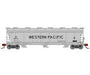 Athearn 12953 N Scale ACF 4600 3 Bay Covered Hopper Western Pacific WP 11974