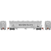 Athearn 12954 N Scale ACF 4600 3 Bay Covered Hopper Western Pacific WP 11977