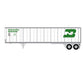 Athearn 13834  N Scale 45' Fruehauf Z-Van Trailer Burlington Northern BNZ 250207