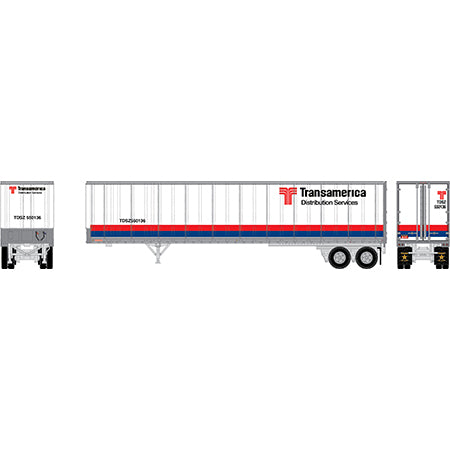 Athearn 13838 N Scale 45' Fruehauf Z-Van Trailer Transamerica TDSZ 550136