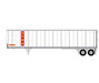 Athearn 13839 N Scale 45' Fruehauf Z-Van Trailer Xtra Lease CFKZ 631019