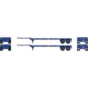 Athearn 14288 HO Scale 40' Container Chassis American Presidential Lines APLZ 2 Pack