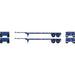 Athearn 14288 HO Scale 40' Container Chassis American Presidential Lines APLZ 2 Pack