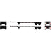 Athearn 14289 HO Scale 40' Container Chassis Flexi-Van FLXZ 2 Pack