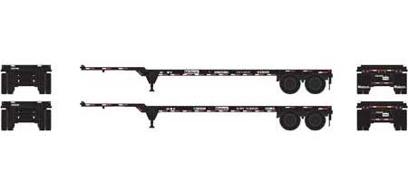 Athearn 14295 HO Scale 40' Container Chassis Matson 2 Pack