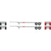 Athearn 14299 HO Scale 40' Container Chassis K Line KKLZ 2 Pack