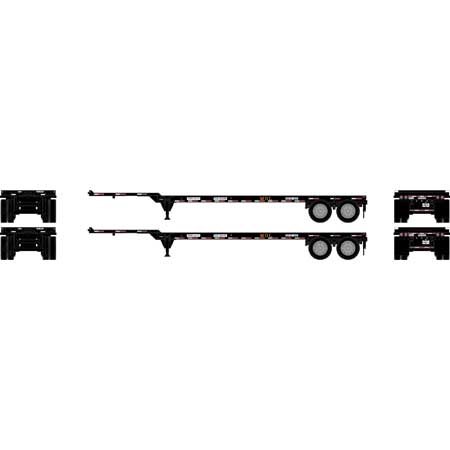 Athearn 14300 HO Scale 40' Container Chassis Mitsui OSK Lines TLXZ 2 Pack