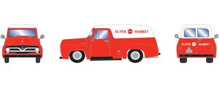 Athearn 14686 HO Scale 1955 Ford F-100 Panel Truck Superfood Market