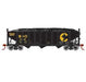 Athearn 15153 HO Scale 40' 3 Bay Ribbed Hopper with Load Chessie System B&O 10189