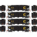 Athearn 15154 HO Scale 40' 3 Bay Ribbed Hopper with Load Chessie System B&O 4 Pack #1