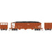 Athearn 15165 HO Scale 40' 3 Bay Ribbed Hopper with Load Canadian National CC 40079