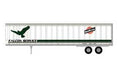 Athearn 15518 HO Scale 45' Trailer Chicago & Northwestern Falcon Service CNWZ 208063