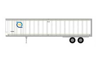 Athearn 15525 HO Scale 45' Trailer Florida East Coast FECZ 630537