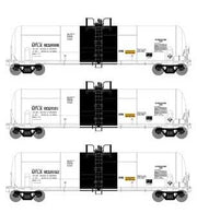 Athearn 15914 HO Scale RTC 20,900 Gallon Acid Tank Car White UTLX 3 Pack