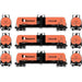 Athearn 15918 HO Scale RTC 20,900 Gallon Acid Tank Car RTMX 3 Pack