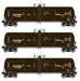 Athearn 15922 HO Scale RTC 20,900 Gallon Acid Tank Car Black UTLX 3 Pack