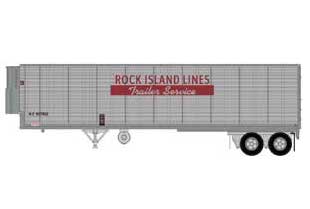Athearn 16071 HO Scale 40' Fruehauf Z-Van Reefer Trailer Rock Island RIZ 507512