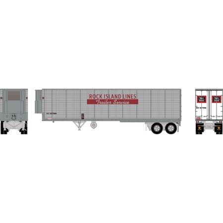 Athearn 16072 HO Scale 40' Fruehauf Z-Van Reefer Trailer Rock Island RIZ 507586